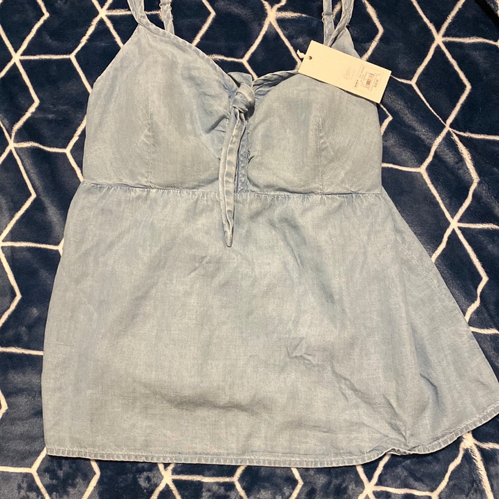 Candies sweetheart top. Blue. Size medium. New with tags!